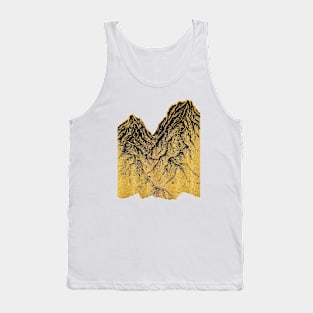 遠望 series -"Gold Valley" - Linocut Tank Top